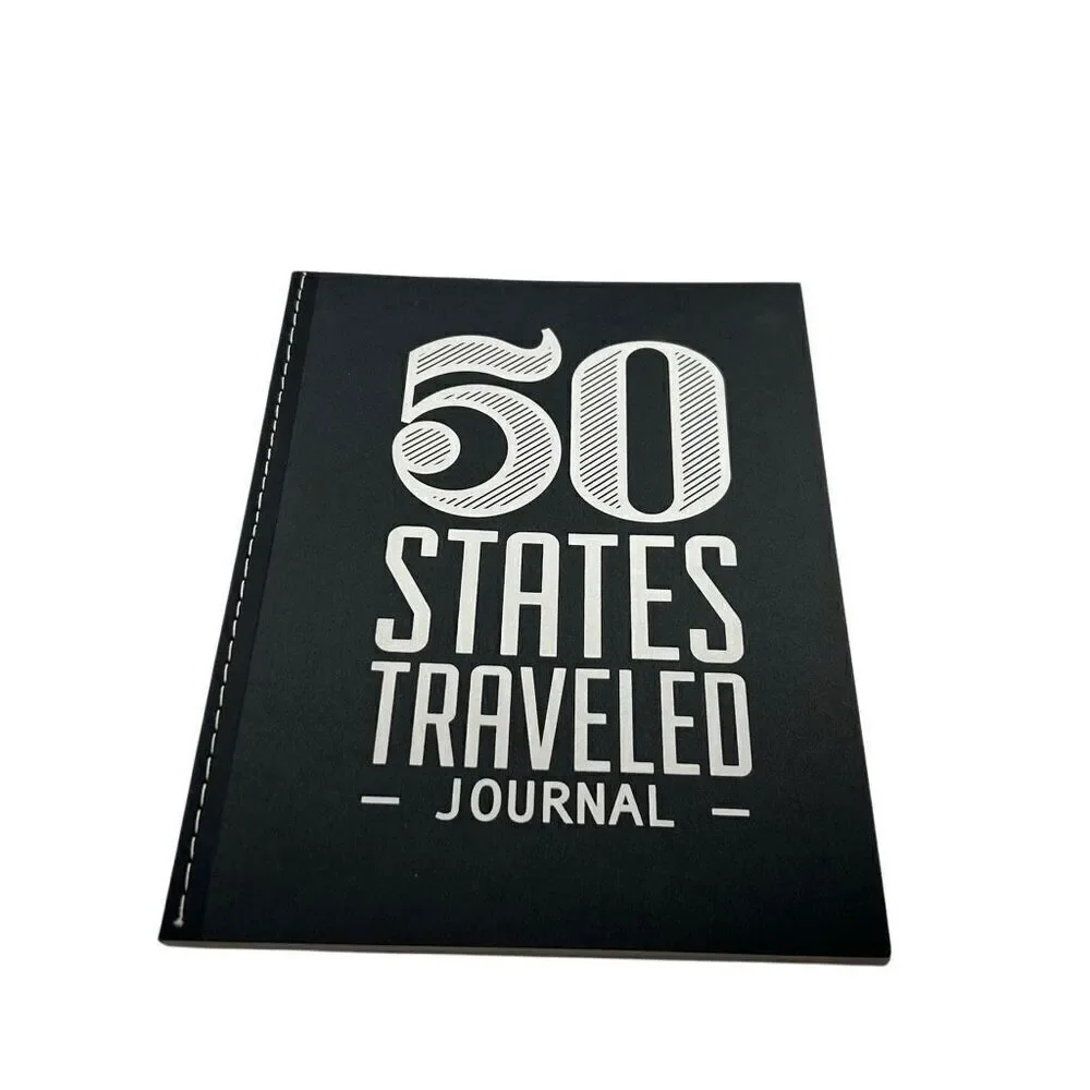 50 States Traveled Journal Made By Moore Apparel and Goods New